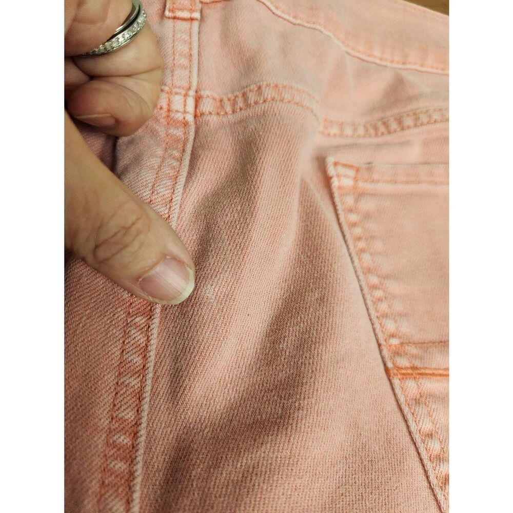 American Eagle Outfitter Shorts Women size 18 Stretch destressed Pink Jean Denim - Picture 5 of 7